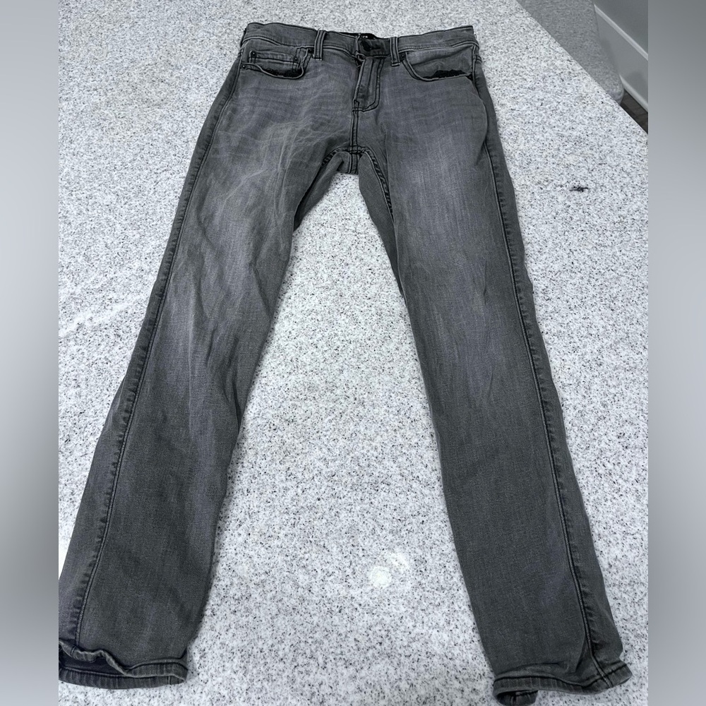 Hollister Men's Charcoal Skinny Jeans